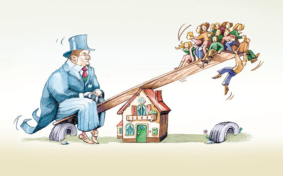 swing between a financier and the people who come on a mortgage