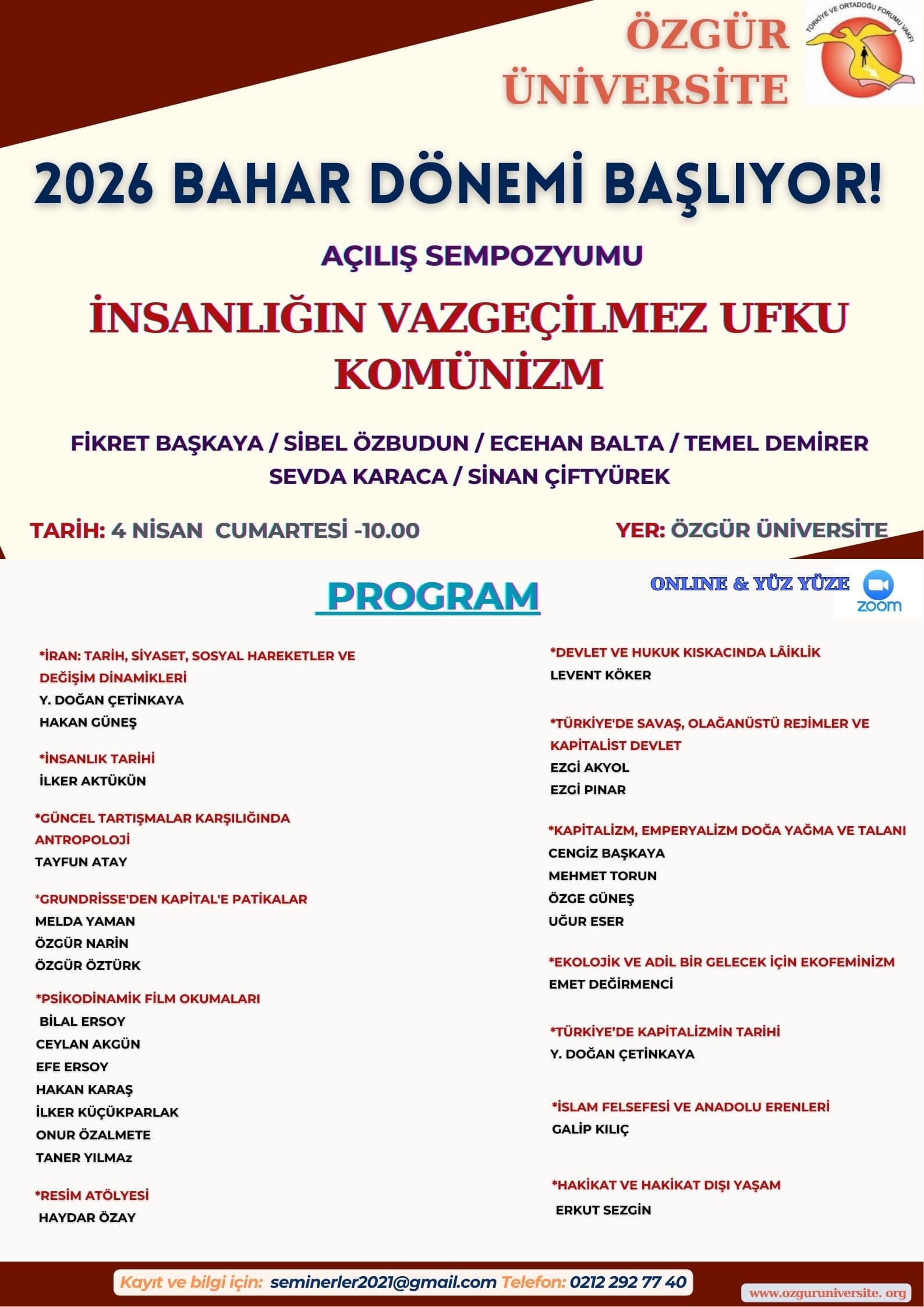 2026 Bahar Dönemi Başlıyor!